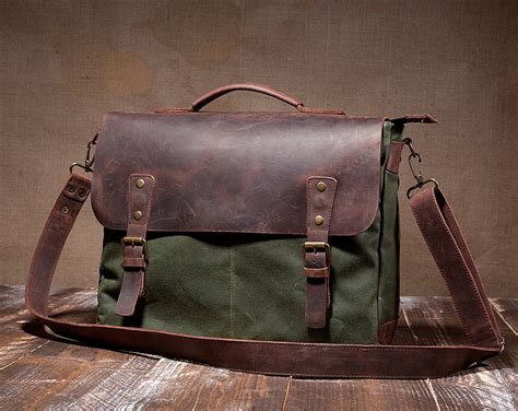 Canvas & Leather Bags for Men .